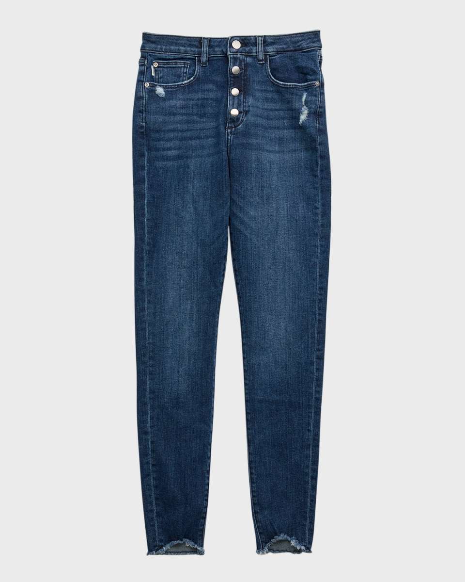 Girl's Chloe High-Rise Skinny Denim Jeans, Size 7-